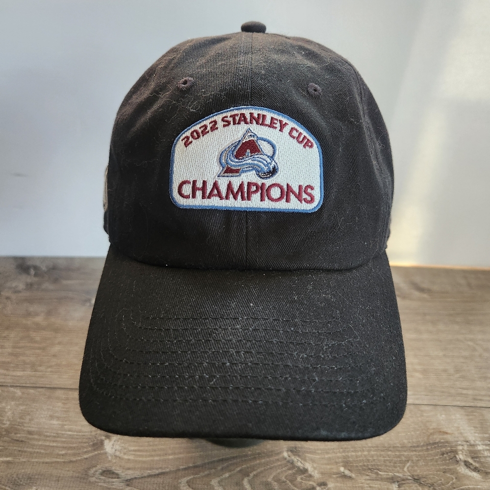 Colorado Avalanche NHL 2022 Stanley Cup Champions Strapback Adjustable Hat Cap - Picture 2 of 10